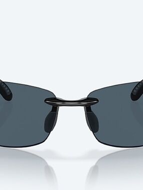 New in box- Costa Ballast Rimless Sunglasses in Dark Smoke and Black